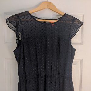 Navy Polka Dot Dress